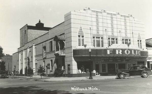 Frolic Theatre - Old Post Card View